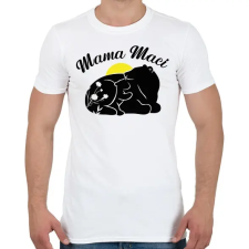 PRINTFASHION Mama maci  - Férfi póló - Fehér férfi póló