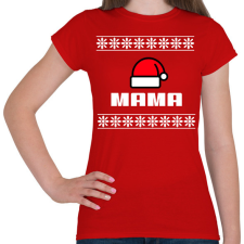 PRINTFASHION MAMA - Női póló - Piros női póló