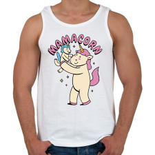 PRINTFASHION Mama unikornis - Férfi atléta - Fehér atléta, trikó