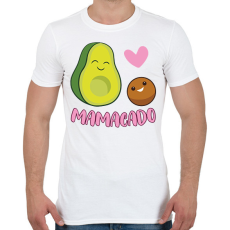 PRINTFASHION Mamacado - Férfi póló - Fehér