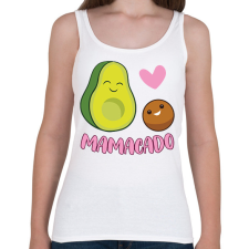 PRINTFASHION Mamacado - Női atléta - Fehér női trikó