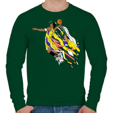 PRINTFASHION Mamba Dunk - Férfi pulóver - Sötétzöld férfi pulóver, kardigán