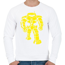 PRINTFASHION MAN BOT VINTAGE - Férfi pulóver - Fehér