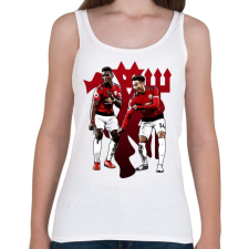 PRINTFASHION Man Utd - Pogba Lingard - Női atléta - Fehér női trikó