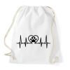 PRINTFASHION Mancs ekg - Sportzsák, Tornazsák - Fehér