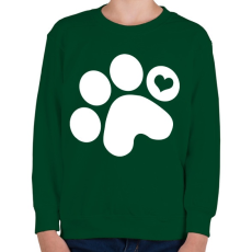 PRINTFASHION Mancsimádat  - Gyerek pulóver - Sötétzöld