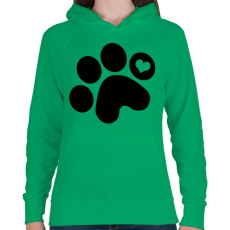 PRINTFASHION Mancsimádat  - Női kapucnis pulóver - Zöld
