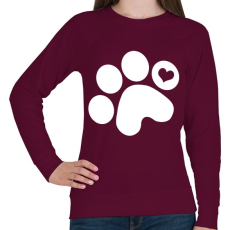 PRINTFASHION Mancsimádat  - Női pulóver - Bordó