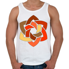 PRINTFASHION Mandala4 - Férfi atléta - Fehér