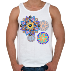PRINTFASHION Mandala7 - Férfi atléta - Fehér