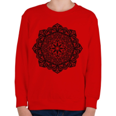 PRINTFASHION Mandala - Gyerek pulóver - Piros