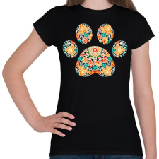 PRINTFASHION Mandala mancs - Női póló - Fekete női póló