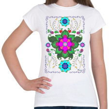 PRINTFASHION Mandala minta 1. - Női póló - Fehér női póló