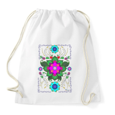 PRINTFASHION Mandala minta 1. - Sportzsák, Tornazsák - Fehér tornazsák