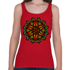 PRINTFASHION Mandala - Női atléta - Cseresznyepiros