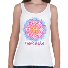 PRINTFASHION Mandala - Női atléta - Fehér női trikó