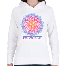 PRINTFASHION Mandala - Női kapucnis pulóver - Fehér