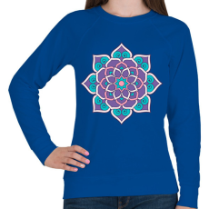 PRINTFASHION Mandala - Női pulóver - Királykék