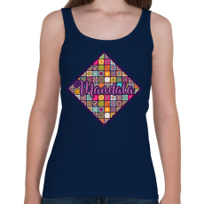 PRINTFASHION Mandalák - Női atléta - Sötétkék