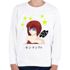 PRINTFASHION manga1 - Gyerek pulóver - Fehér gyerek pulóver, kardigán