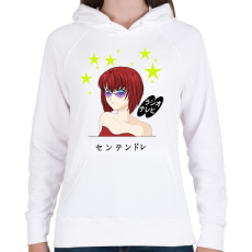 PRINTFASHION manga1 - Női kapucnis pulóver - Fehér