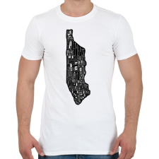 PRINTFASHION Manhattan - Férfi póló - Fehér férfi póló