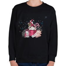 PRINTFASHION manó bögrében - Gyerek pulóver - Fekete gyerek pulóver, kardigán