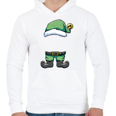 PRINTFASHION Manó - Férfi kapucnis pulóver - Fehér