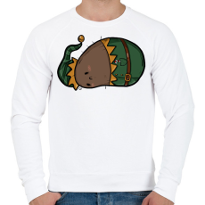 PRINTFASHION Manó krumpli - Férfi pulóver - Fehér