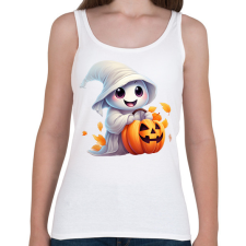 PRINTFASHION Manó szellem - Női atléta - Fehér női trikó