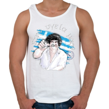 PRINTFASHION Manolis Giamas - Stin igeia mas - Rethymnon Kréta - Férfi atléta - Fehér atléta, trikó