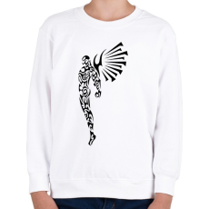 PRINTFASHION Maori angyalember - Gyerek pulóver - Fehér