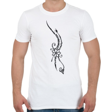 PRINTFASHION Maori hullám2 - Férfi póló - Fehér