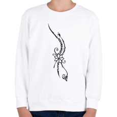 PRINTFASHION Maori hullám2 - Gyerek pulóver - Fehér