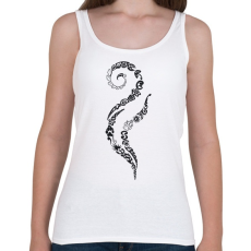 PRINTFASHION Maori hullám - Női atléta - Fehér