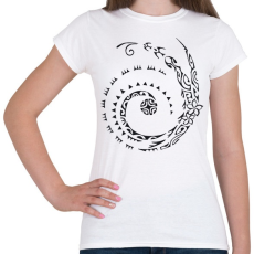 PRINTFASHION Maori kígyó - Női póló - Fehér