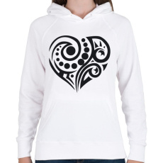 PRINTFASHION Maori szív3 - Női kapucnis pulóver - Fehér