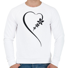 PRINTFASHION Maori szív - Férfi pulóver - Fehér