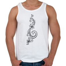 PRINTFASHION Maori virág2 - Férfi atléta - Fehér