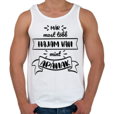 PRINTFASHION Már most több hajam van - Férfi atléta - Fehér