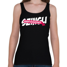 PRINTFASHION Már nem szingli... - Női atléta - Fekete