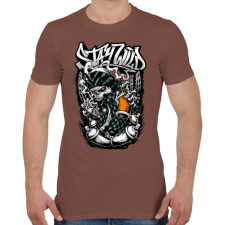 PRINTFASHION Maradj vad - Férfi póló - Mogyoróbarna férfi póló