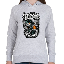 PRINTFASHION Maradj vad - Női kapucnis pulóver - Sport szürke női pulóver, kardigán