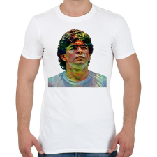 PRINTFASHION Maradona - Férfi póló - Fehér férfi póló