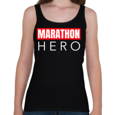 PRINTFASHION MARATHON HERO - Női atléta - Fekete női trikó
