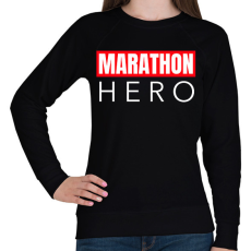 PRINTFASHION MARATHON HERO - Női pulóver - Fekete
