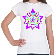 PRINTFASHION Marcipán mandala - Női póló - Fehér