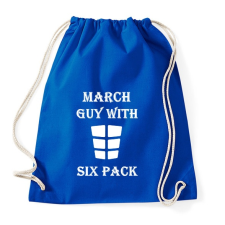 PRINTFASHION Márciusban született kockás hasú - Sportzsák, Tornazsák - Bright royal tornazsák