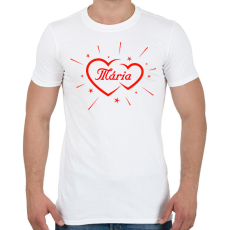 PRINTFASHION Mária - Férfi póló - Fehér