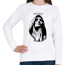 PRINTFASHION Maria - Női pulóver - Fehér női pulóver, kardigán